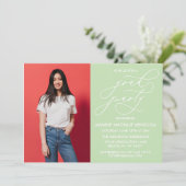 シンプル書道お洒落卒業招待状 招待状 (スタンド正面)