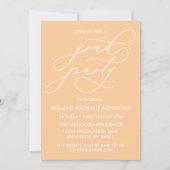 シンプル書道お洒落卒業招待状 招待状 (正面)