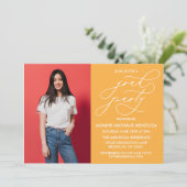 シンプル書道お洒落卒業招待状 招待状 (スタンド正面)