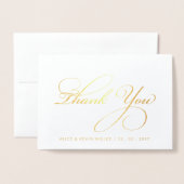 シンプル書道の写真結婚の作成 箔カード (封筒付き正面)