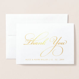 シンプル書道の写真結婚の作成 箔カード