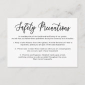 シンプル書道の結婚安全上の注意 エンクロージャーカード (正面)