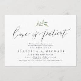 シンプル書道の結婚延期期間 招待状