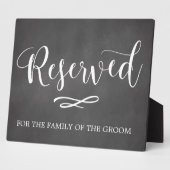 シンプル書道の結婚看板 フォトプラーク (側面)