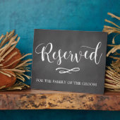 シンプル書道の結婚看板 フォトプラーク (側面)