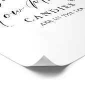 シンプル書道は赤ちゃんシャワーの数を推測 ポスター (角)