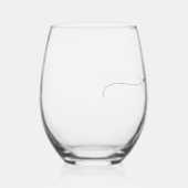 シンプル書道エレガントウィフィー ステムなしワイングラス (右)