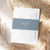 シンプル書道スクリプトのアンパサンド・モノグラム 招待状ベリーバンド