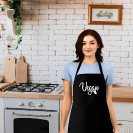 シンプル書道ビーガン エプロン
