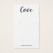 シンプル書道フォントイヤリングジュエリー (正面)