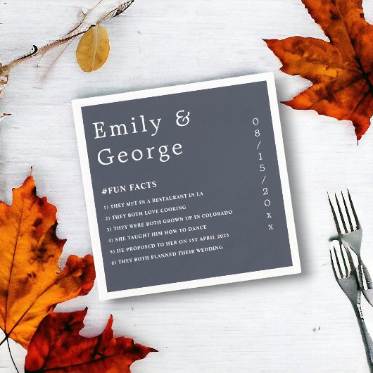 シンプル書道モダン上品なエレガントな結婚式 スタンダードカクテルナプキン