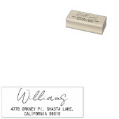 シンプル書道レタリング差出人住所 ラバースタンプ (押印)
