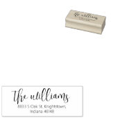 シンプル書道レタリング差出人住所 ラバースタンプ (押印)