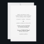 シンプル書道伝統的結婚式招待状 招待状<br><div class="desc">このシンプル書道伝統的結婚式招待状はエレガントな結婚式に最適。クラシックデザインは、素朴な白黒タイポグラフィとミニマルモダンリストを備え感じる。</div>