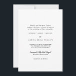 シンプル書道伝統的結婚式招待状 招待状<br><div class="desc">このシンプル書道伝統的結婚式招待状はエレガントな結婚式に最適。クラシックデザインは、素朴な白黒タイポグラフィとミニマルモダンリストを備え感じる。</div>