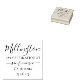 シンプル書道家名差出人住所 ラバースタンプ (押印)