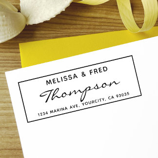 シンプル書道差出人住所 セルフインキングスタンプ