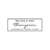 シンプル書道差出人住所 セルフインキングスタンプ (デザイン)