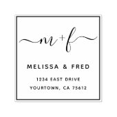 シンプル書道差出人住所 セルフインキングスタンプ (デザイン)