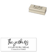 シンプル書道差出人住所 ラバースタンプ (押印)