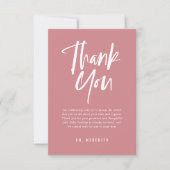 シンプル書道男女兼用赤ちゃんシャワー サンキューカード (正面)