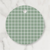 シンプル書道男女兼用赤ちゃんシャワー フェイバータグ (裏面)