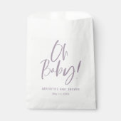 シンプル書道男女兼用赤ちゃんシャワー フェイバーバッグ (正面)