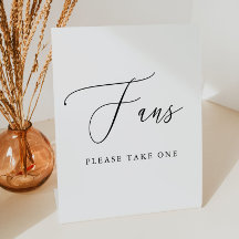 シンプル書道素朴結婚式 プログラム扇形