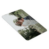 シンプル書道結婚の写真Save the Date マグネット (右側)