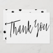 シンプル書道「ありがとう」 サンキューカード (正面/裏面)