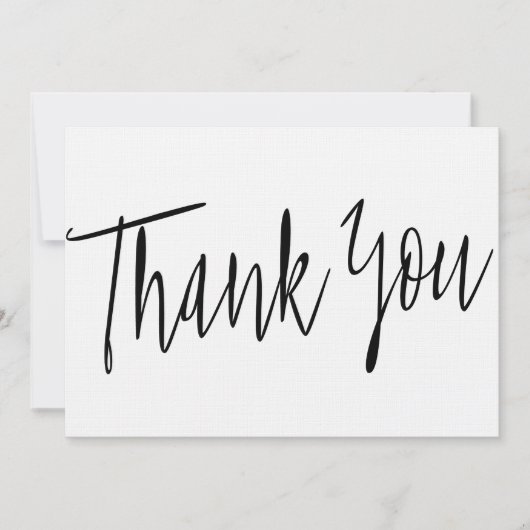 シンプル書道「ありがとう」 サンキューカード (正面)