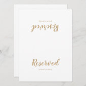 シンプル書道│金ゴールド結婚の看板 (正面/裏面)