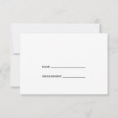 シンプル書 | バンプゲームのカードを青で推測 招待状 (裏面)