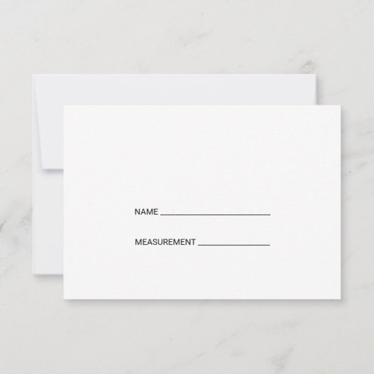 シンプル書 | バンプゲームのカードを青で推測 招待状 (裏面)