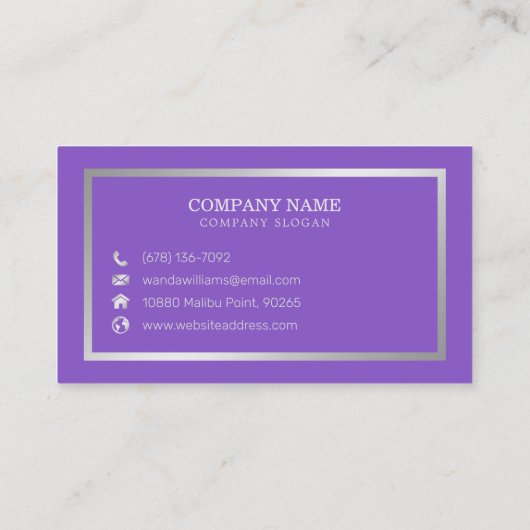 シンプル書 名刺 (裏面)