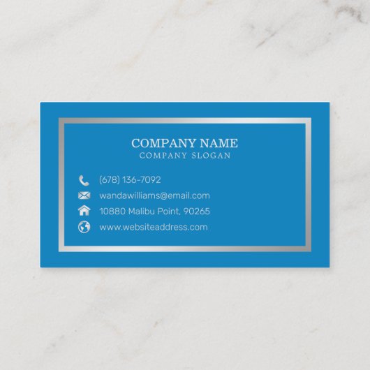 シンプル書 名刺 (裏面)