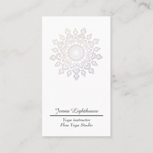 シンプル曼荼羅 名刺 (正面)