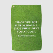 シンプル最高のおもしろい父の日のゴルフタウル ゴルフタオル (正面)