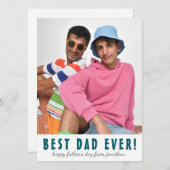 シンプル最高のエレガントパパ | 父の日の写真 シーズンカード (正面/裏面)