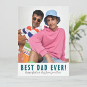 シンプル最高のエレガントパパ | 父の日の写真 シーズンカード (スタンド正面)