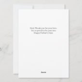 シンプル最高のエレガントパパ | 父の日の写真 シーズンカード (裏面)