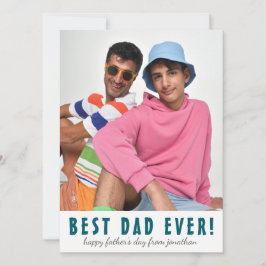 シンプル最高のエレガントパパ | 父の日の写真 シーズンカード