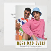 シンプル最高のエレガントパパ | 父の日の写真 シーズンカード (正面/裏面)