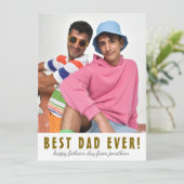 シンプル最高のエレガントパパ | 父の日の写真 シーズンカード (スタンド正面)