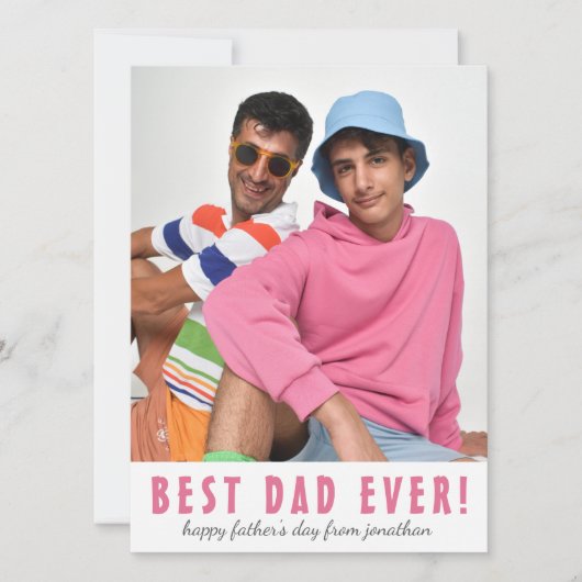 シンプル最高のエレガントパパ | 父の日の写真 シーズンカード (正面)