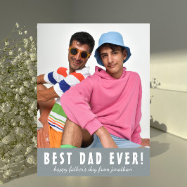 シンプル最高のエレガントパパ | 父の日の写真 シーズンカード