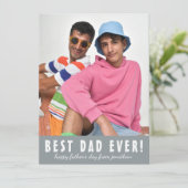 シンプル最高のエレガントパパ | 父の日の写真 シーズンカード (スタンド正面)