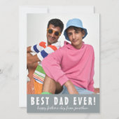 シンプル最高のエレガントパパ | 父の日の写真 シーズンカード (正面)