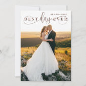 シンプル最高のスタイリッシュ日Ever 2写真 サンキューカード (正面)