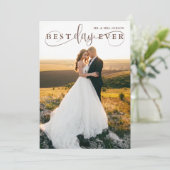 シンプル最高のスタイリッシュ日Ever 2写真 サンキューカード (スタンド正面)